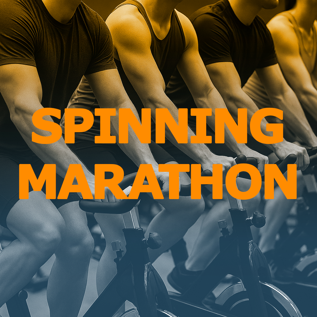 Laatste plaatsen spinningmarathon